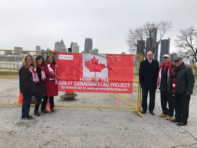 Great Canadian Flag Project - Ground Breaking